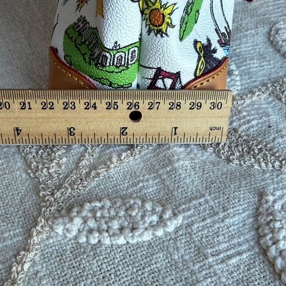 Dooney & Bourke White Satchel with Multicolor Las Vegas Design - Picture 4 of 11